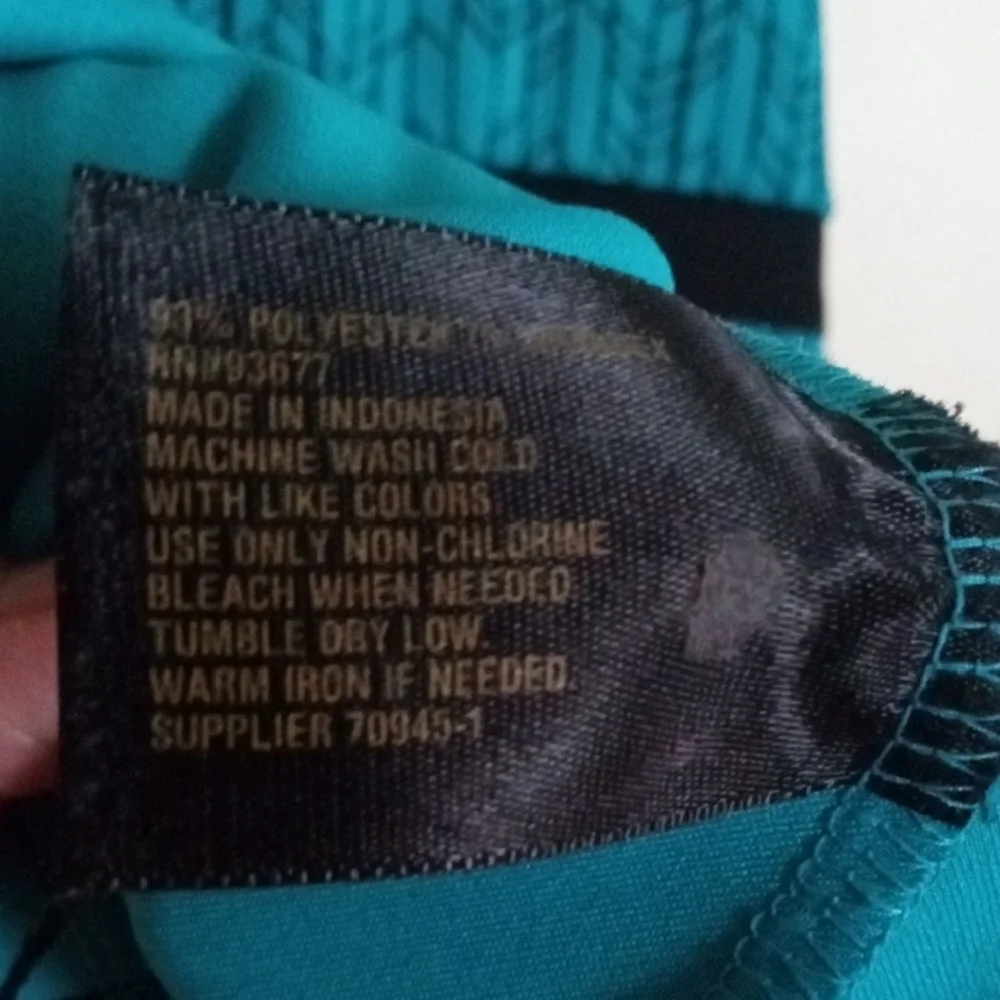 Worthington Teal and Black Sleeveless Top - Picture 4 of 10